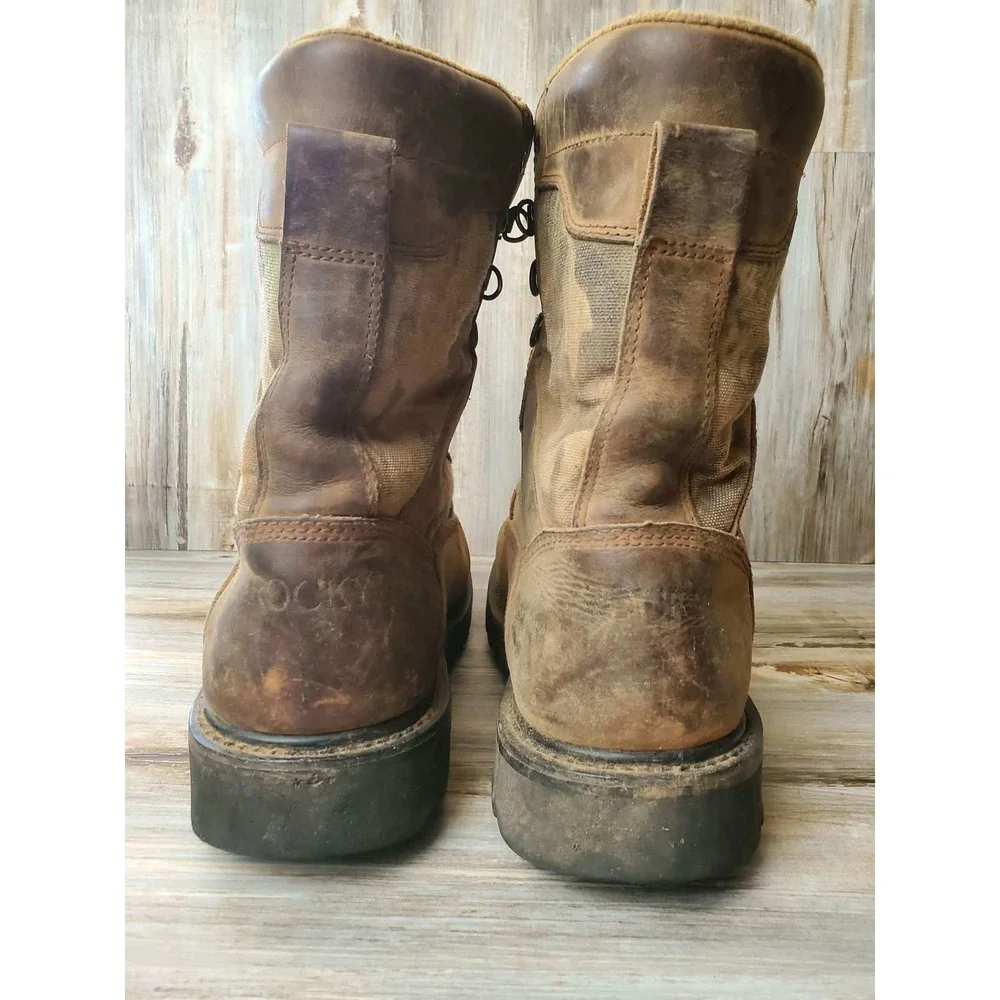 Rocky BearClaw 800G Thinsulate Gore-Tex Hunting Boots Mens‎ 9M Brown Camo 9123